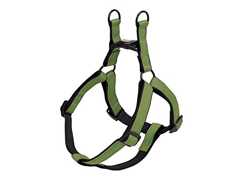 Nobby Geschirr Classic Reflect Soft, lindgrün/schwarz Brust: 30/40 cm, B: 10 mm, 1 Stück von Nobby