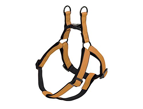 Nobby Geschirr Classic Reflect Soft, goldfarben/schwarz Brust: 60/86 cm, B: 25 mm, 1 Stück von Nobby