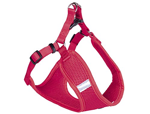 Nobby Geschirr Mesh Reflect, rot B: 15 mm, L: 48-56cm + 50cm, 1 Stück von Nobby