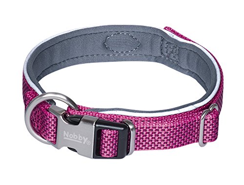 Nobby Halsband Classic Preno Royal, himbeere L: 45-55 cm, B: 25/35 mm, 1 Stück von Nobby