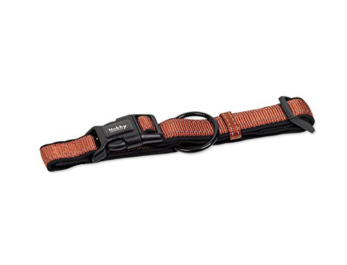 Nobby Halsband Classic Reflect SOFT, terracotta / schwarz L: 40/55 cm, B: 25 mm, 1 Stück von Nobby