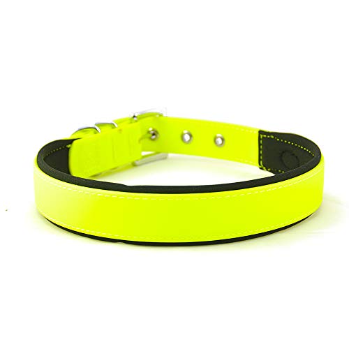 Nobby Halsband Cover, neon gelb L: 45-55 cm, B: 25 mm, 1 Stück von Nobby