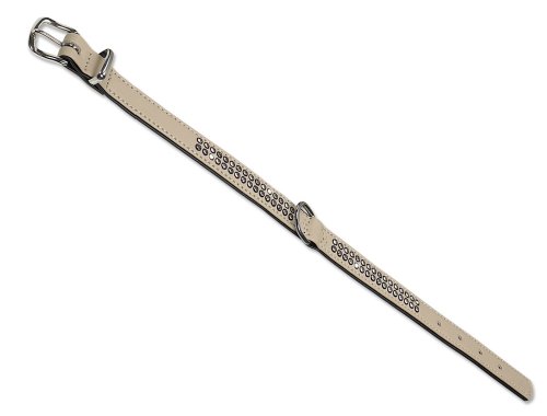 Nobby Halsband "Crystal" zweireihig sand 37 cm (27-32 cm); 17/19 mm von Nobby