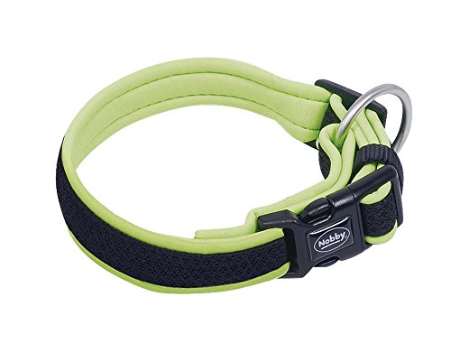 Nobby Halsband Mesh Preno, neon gelb L: 30-45 cm, B: 20/25 mm, 1 Stück von Nobby