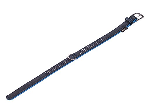 Nobby Halsband PACIFIC DELUXE dreireihig, türkis L: 52cm, (41-49cm) B: 25/28mm, 1 Stück von Nobby