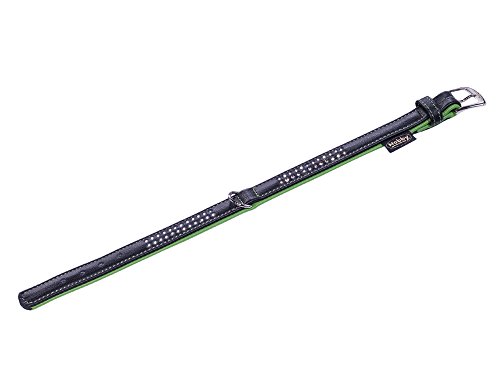Nobby Halsband PACIFIC DELUXE zweireihig, grün L: 37cm, (30-35cm) B: 17/19mm, 1 Stück von Nobby