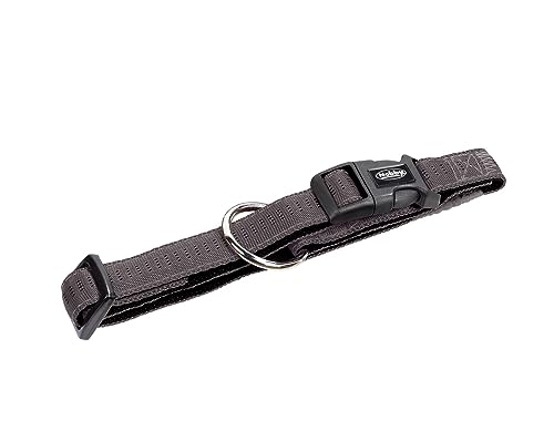 Nobby Halsband Soft Grip, dunkelgrau / schwarz L: 20-30 cm, B: 10 mm, 1 Stück von Nobby