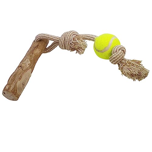 Nobby Kaffeeholz mit Seil und Ball L, ca. 56 cm von Nobby