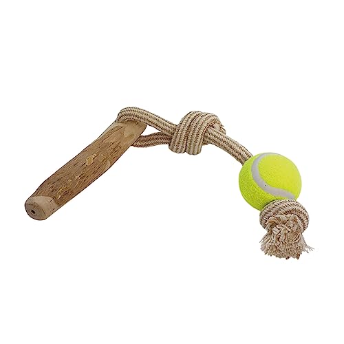 Nobby Kaffeeholz mit Seil und Ball M, ca. 48 cm von Nobby