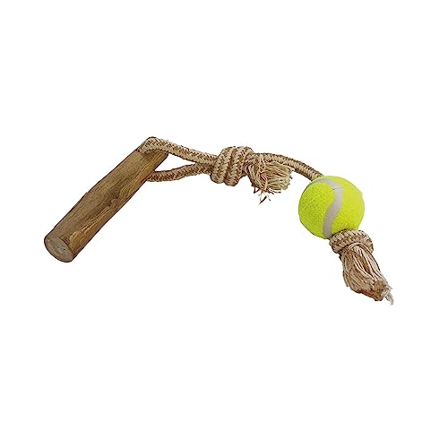 Nobby Kaffeeholz mit Seil und Ball S, ca. 40 cm von Nobby