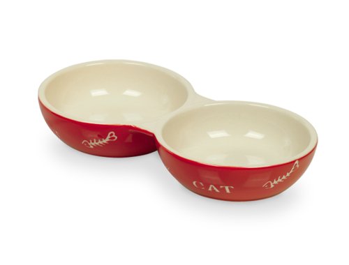 Nobby Katzen Keramik Doppelnapf CAT, rot/beige 22 x 11,5 x 3,5 cm, 1 Stück Nobby Katzen Keramik Doppelnapf CAT, rot/beige 22 x 11,5 x 3,5 cm, 1 Stück von Nobby