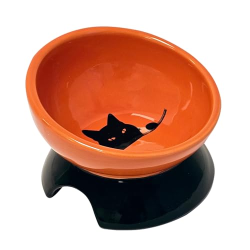 Nobby Katzen Keramiknapf erhöht Wilson orange-schwarz Ø 13,5 x 9 cm, 250 ml Nobby Katzen Keramiknapf erhöht Wilson orange-schwarz Ø 13,5 x 9 cm, 250 ml von Nobby