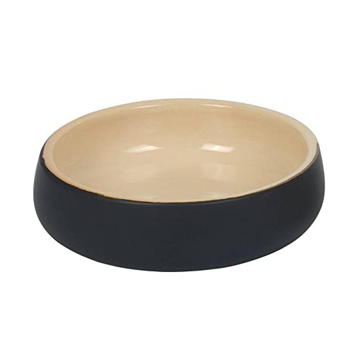 Nobby Keramik Schale Soleno, schwarz/creme, Ø 14 x 4,5 cm, 0,35 l, 1 Stück Nobby Keramik Schale Soleno, schwarz/creme, Ø 14 x 4,5 cm, 0,35 l, 1 Stück von Nobby