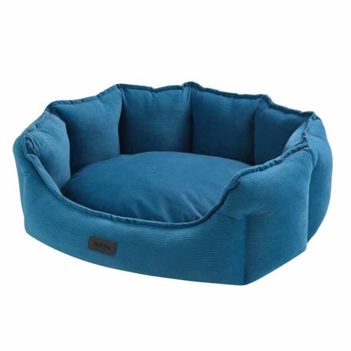Nobby Komfort Bett oval Cordo blau 86 x 70 x 24 cm Nobby Komfort Bett oval Cordo blau 86 x 70 x 24 cm von Nobby