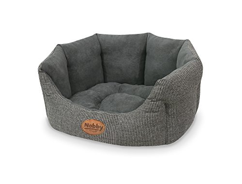 Nobby Komfort Bett oval "JOSI" grau L x B x H: 65 x 57 x 22 cm von Nobby