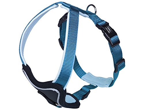 Nobby Komfort Geschirr Classic Preno, hellblau/hellblau L: 50-60 cm, B: 30 mm, 1 Stück von Nobby