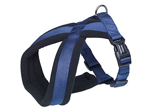 Nobby Komfort Geschirr Classic, blau Bauch: 70-100 cm, B: 25/50 mm, 1 Stück von Nobby