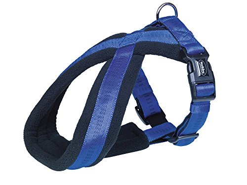 Nobby Komfort Geschirr Soft Grip, blau Bauch: 40-60 cm, B: 25/50 mm, 1 Stück von Nobby