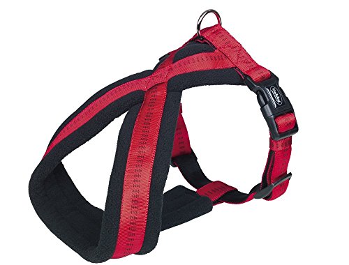 Nobby Komfort Geschirr Soft Grip, rot Bauch: 35-50 cm, B: 25/50 mm, 1 Stück von Nobby