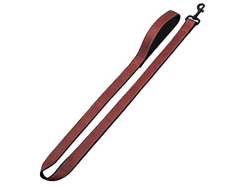 Nobby Leine Classic Reflect SOFT, terracotta / schwarz L: 120 cm, B: 15 mm, 1 Stück von Nobby