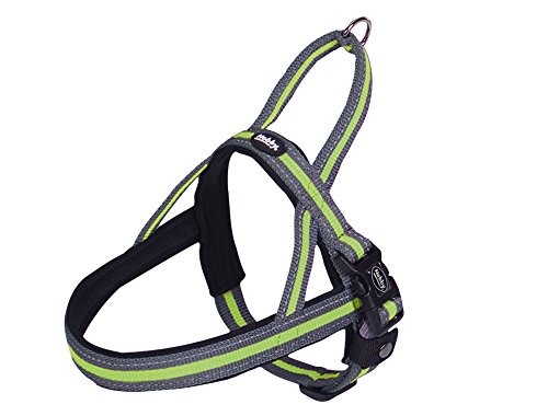 Nobby Norwegergeschirr Variado, neon gelb B: 40/45mm, L: 54cm + 68-85cm, 1 Stück von Nobby