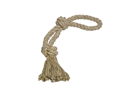 Nobby Rope Toy, Spielseil doppelt Sisal-Cotton-Mix, natur 55 cm, 350 g, 2 Knoten, 1 Stück von Nobby