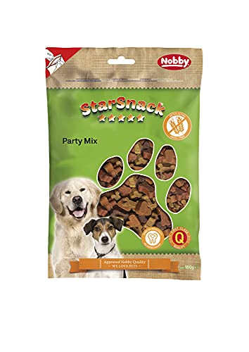 Nobby StarSnack Party Mix getreidefrei Tüte, 6er Pack (6 x 180 g) von Nobby