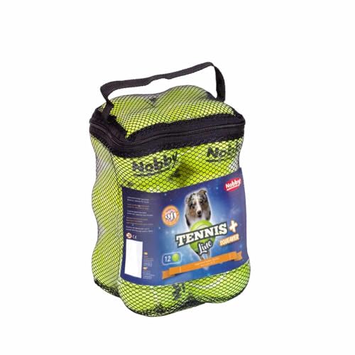 Nobby Tennisball mit Squeaker Sortiert XS 4,5 cm, 12er Netztasche Nobby Tennisball mit Squeaker Sortiert XS 4,5 cm, 12er Netztasche von Nobby