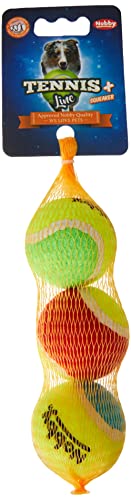 Nobby Tennisball mit Squeaker Sortiert XS 4.5 cm; 3er Netz Nobby Tennisball mit Squeaker Sortiert XS 4.5 cm; 3er Netz von Nobby