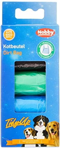 Nobby TidyUp Kotbeutel mit Tragegriff 4 Farben 4 Rollen á 15 Beutel von Nobby