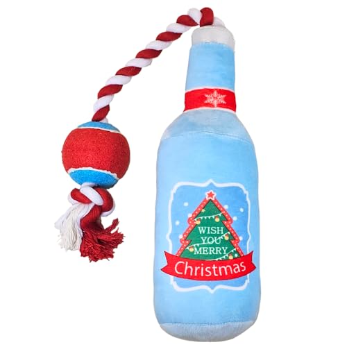 Nobby Xmas Plüsch Flasche mit Seil und Ball 58 cm von Nobby