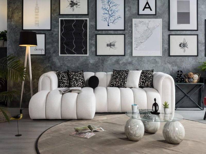 Nobelaa Ecksofa Ecksofa "Acacia" - Ottomane Rechts von Nobelaa