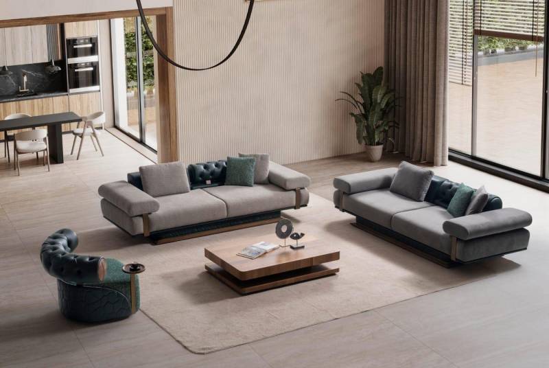 Nobelaa Sofa Sitzgruppe/Sofa Set - Wohnzimmergarnitur "Bergamot" 3+3+1+1 Nobelaa Sofa Sitzgruppe/Sofa Set - Wohnzimmergarnitur "Bergamot" 3+3+1+1 von Nobelaa