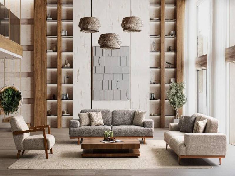 Nobelaa Sofa Sitzgruppe/Sofa Set - Wohnzimmergarnitur "Cassia" 3+3+1 von Nobelaa