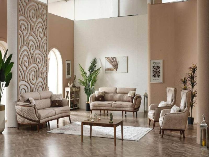 Nobelaa Sofa Sitzgruppe/Sofa Set - Wohnzimmergarnitur "Croton" 3+3+1+1 von Nobelaa