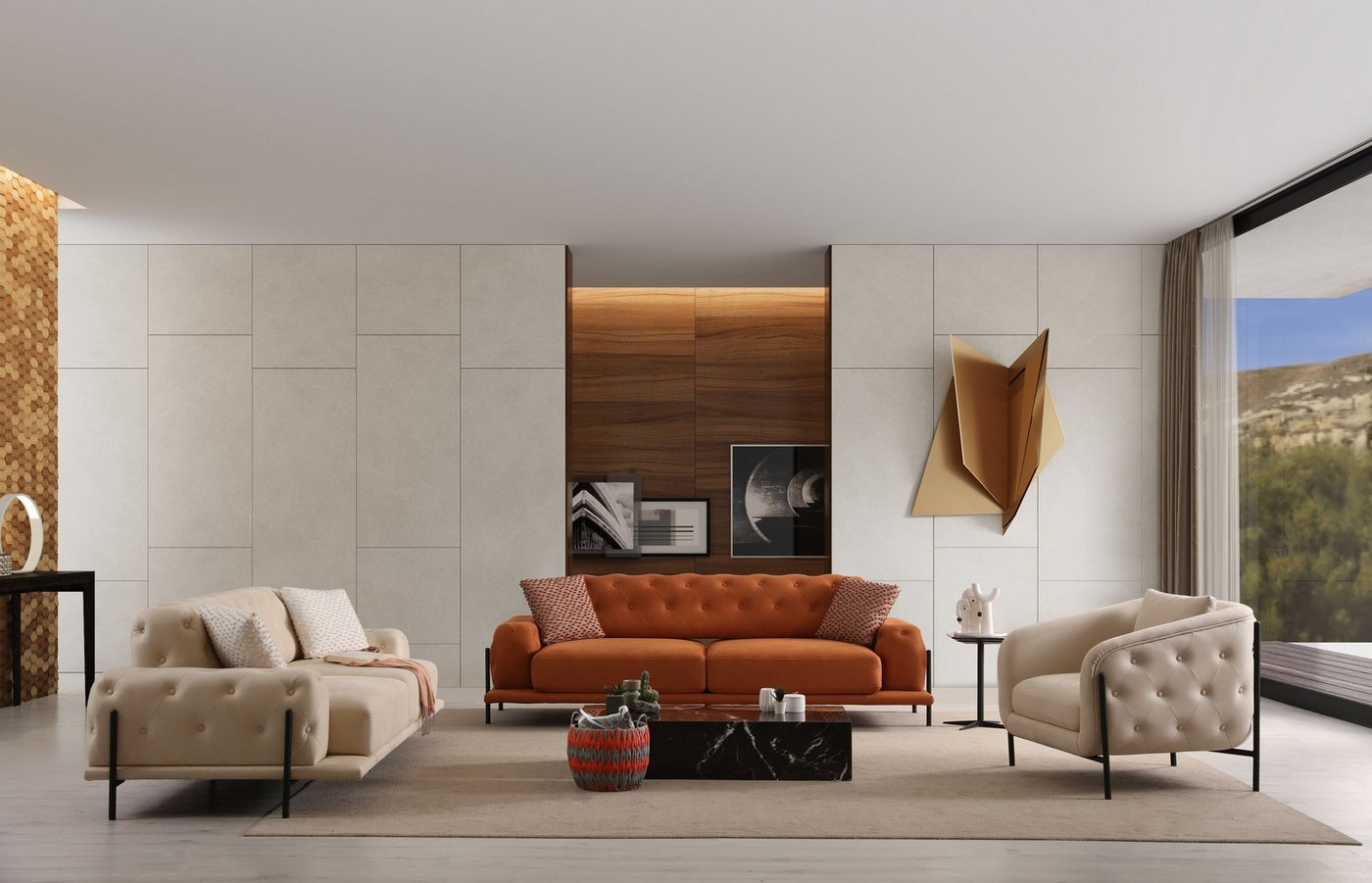 Nobelaa Sofa Sitzgruppe/Sofa Set - Wohnzimmergarnitur "Lilia" 3+3+1 Nobelaa Sofa Sitzgruppe/Sofa Set - Wohnzimmergarnitur "Lilia" 3+3+1 von Nobelaa