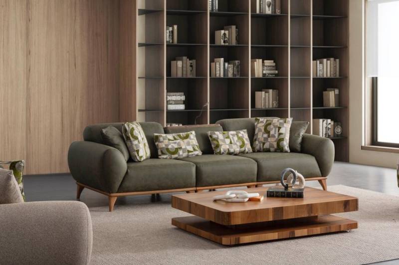 Nobelaa Sofa Sitzgruppe/Sofa Set - Wohnzimmergarnitur "Lupine" 3+2+1 + Hocker von Nobelaa