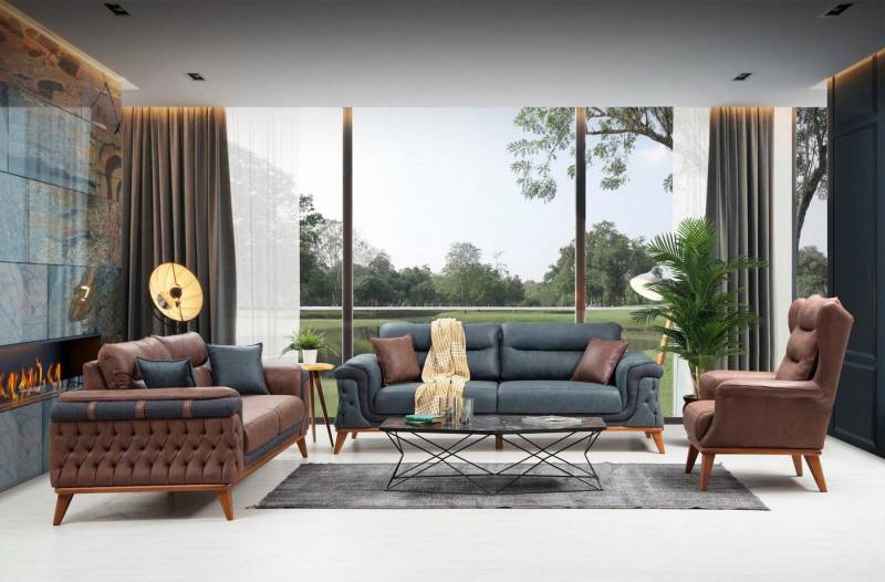 Nobelaa Sofa Sitzgruppe/Sofa Set - Wohnzimmergarnitur "Mayflower" 3+3+1+1 Nobelaa Sofa Sitzgruppe/Sofa Set - Wohnzimmergarnitur "Mayflower" 3+3+1+1 von Nobelaa