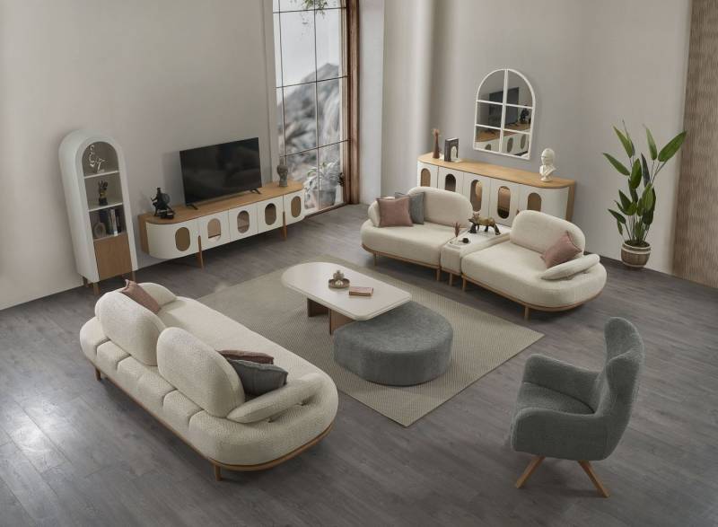 Nobelaa Sofa Sitzgruppe/Sofa Set - Wohnzimmergarnitur "Milfoil" 3+2+1 Nobelaa Sofa Sitzgruppe/Sofa Set - Wohnzimmergarnitur "Milfoil" 3+2+1 von Nobelaa