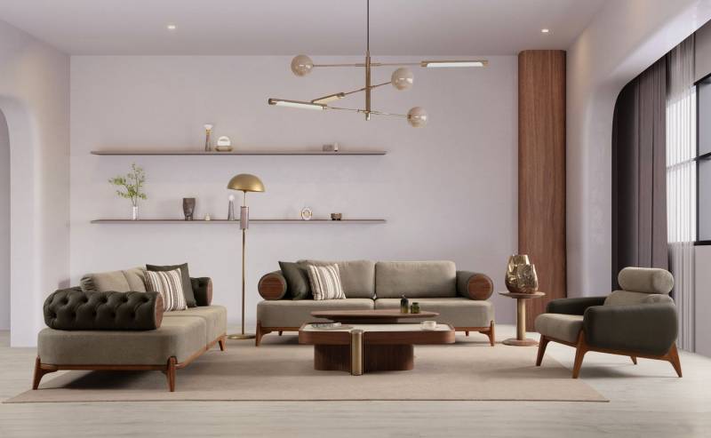 Nobelaa Sofa Sitzgruppe/Sofa Set - Wohnzimmergarnitur "Nova" 3+3+1+1 von Nobelaa