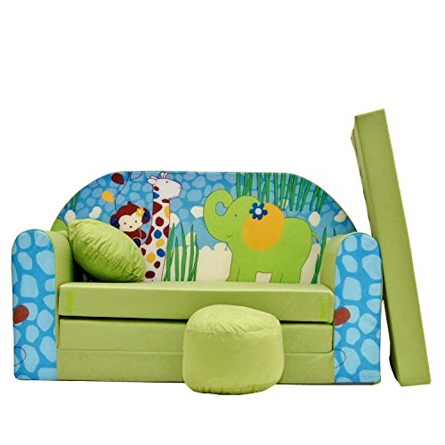 Kindersofa Spielsofa Minicouch aus Schaum Kindersessel Kissen Matratze Farbwahl (39) von Nobiko