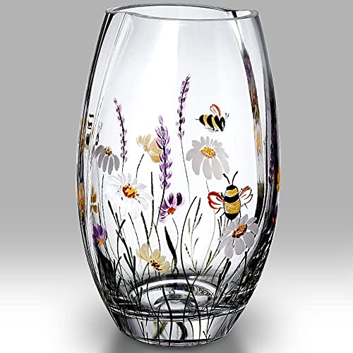 Nobile Glassware Bees & Blooms 2187-21 Vase, rund, 20 cm von Nobile Glassware