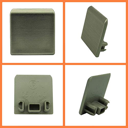 2x Endkappe für 19 mm Wangenschuh Breite 23 mm Endstück Abschlusskappe Nobilia Wellmann Burger Bauformat Küche Stollen Wange (19 mm, 19) von Nobilia