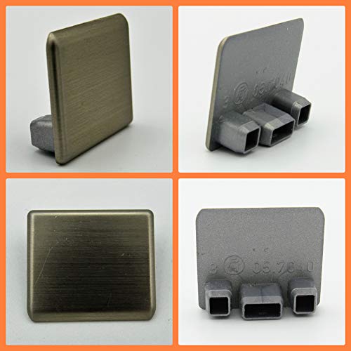 Nobilia 2X Endkappe für 25 mm Wangenschuh Breite 29 mm Endstück Abschlusskappe Wellmann Burger Bauformat Küche Stollen Wange von Nobilia