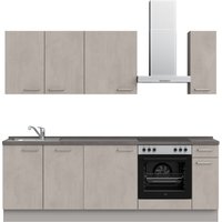nobilia Küchenzeile ""Riva I"" vormontiert, Ausrichtung wählbar, Breite 240 cm, wahlw. mit E-Geräten von Nobilia