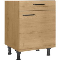 nobilia Unterschrank ""Structura", Ausrichtung wählbar, vormont., in den Breiten 30, 45 und", 60 cm Breite, mit höhenverstellbaren Sockelfüßen, vormontiert von Nobilia