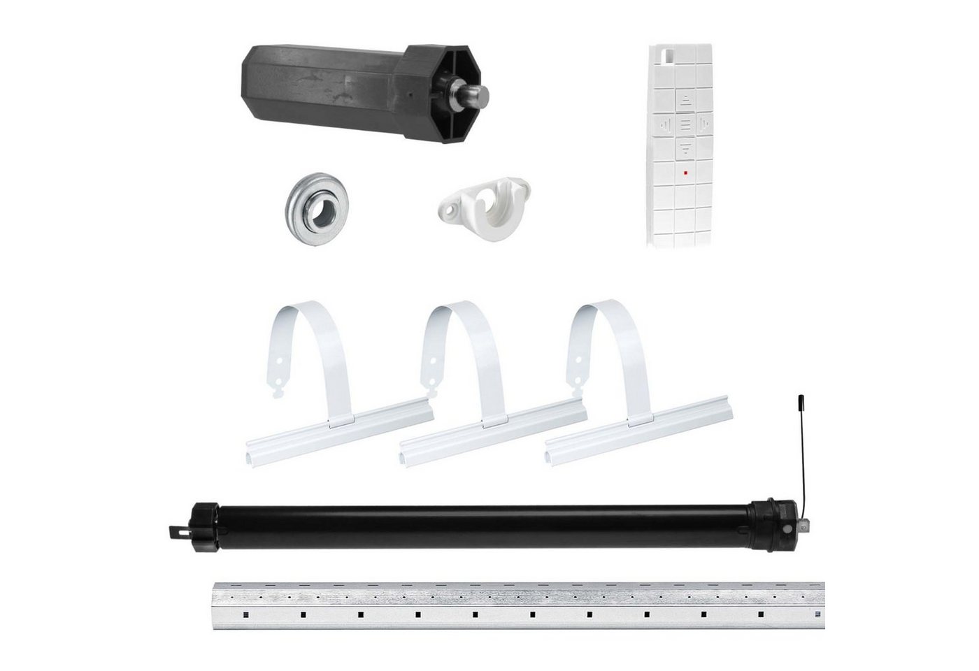 Nobily Achtkantwelle Rollladen-Set mit Mini Rollladenmotor inkl. Mechanik-Set, 1-St., 13Nm/36kg von Nobily