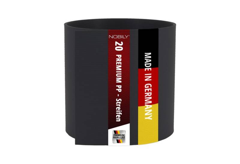 Nobily Sichtschutzstreifen Zaunsichtschutz HART-PVC, Anthrazitgrau, (20-St), Keine Folie, Streifen erhältlich in 1-40 Stück von Nobily
