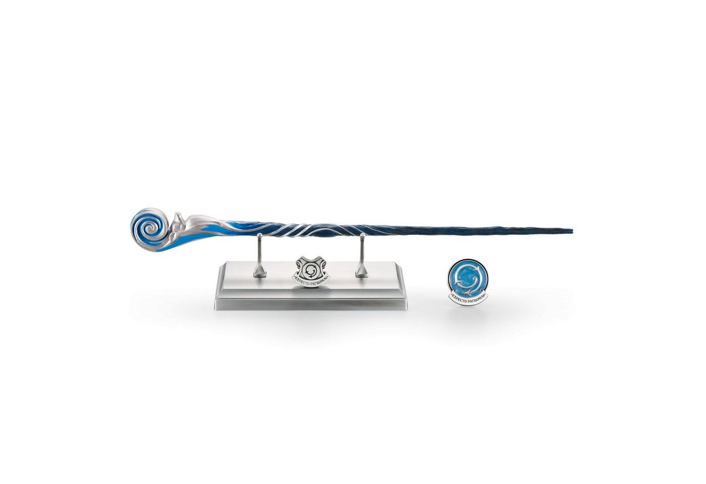 Noble Collection Wanddekoobjekt Harry Potter Celebration Wand Zauberstab Patronus Charm 2025 (1 St), Hommage an den legendären Patronus-Zauber von Noble Collection