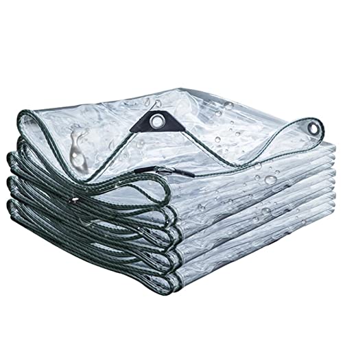 Gewächshaus Gartenmöbel Plane Transparent mit Ösen - PVC Balkon Pavillon wasserdicht Abdeckplane Faltbar 1mx1.5m Pergola Transparente Vorhang Windschutz Tarp für Outdoor Carport Zelt Camping Vordach von Noble Createaprototype
